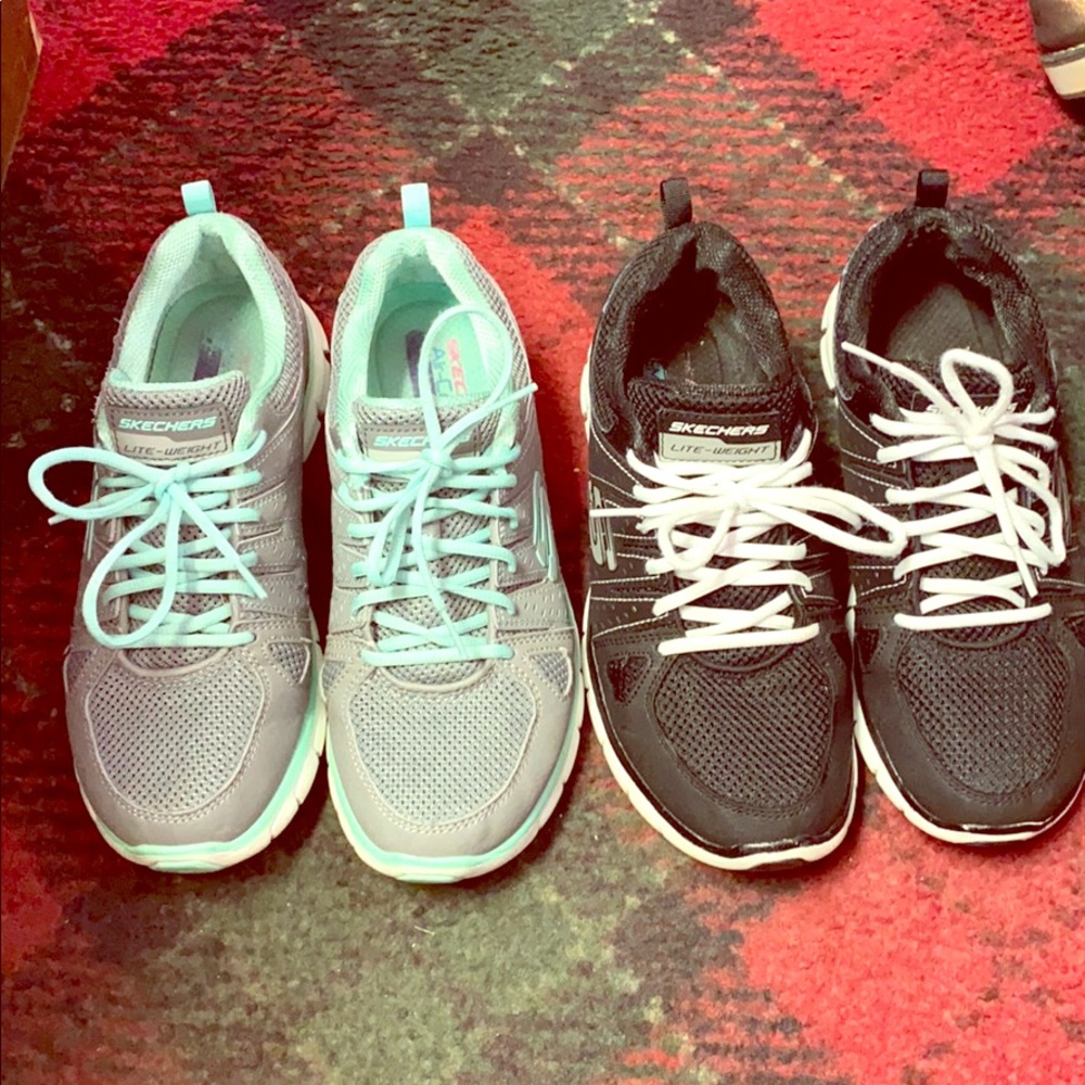2 pair Sketchers lite weight
